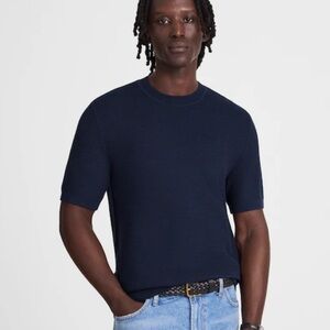 Madewell ink Zig-Zag Stitch Sweater Tee